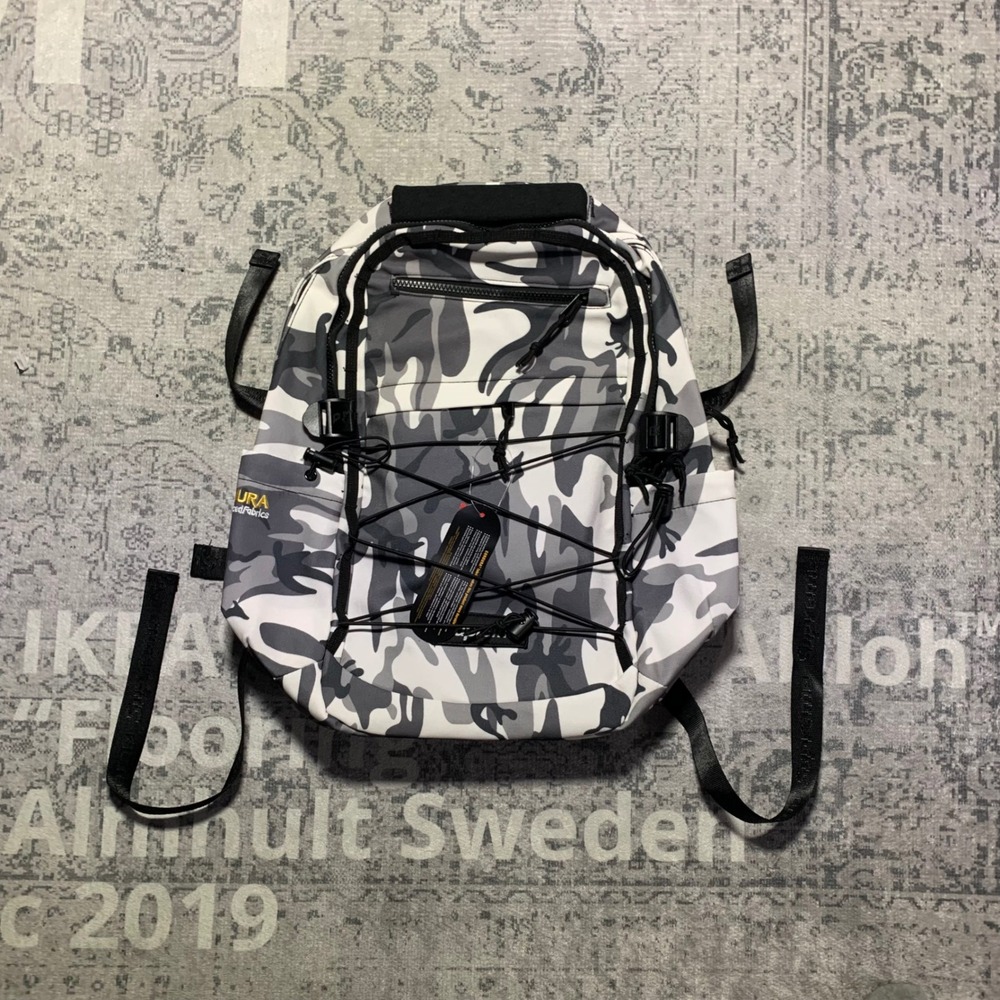 Supreme Cordura Backpack Snow Camo White Grey Box Logo Streetwear Bag - Picture 3 of 6